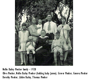 Nellie Bailey Meeker Family 1928